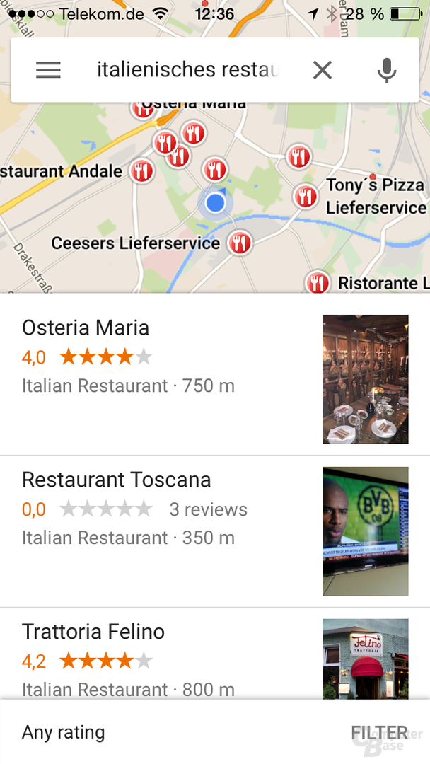 Google Maps 4.2 für iOS