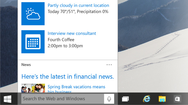 Windows 10: Build 9926 mit Cortana und DirectX 12 freigegeben