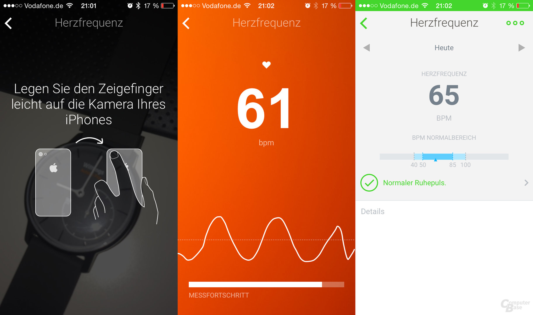 Withings App – Herzfrequenzanalyse dank Kamera und Blitzlicht