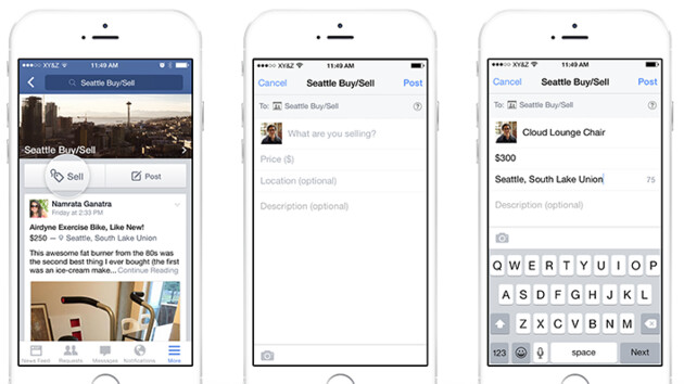 Facebook: Verkaufen-Button soll Kleinanzeigen fördern