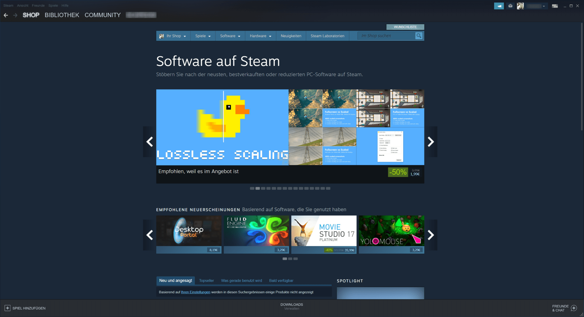 Steam – Shop: Software