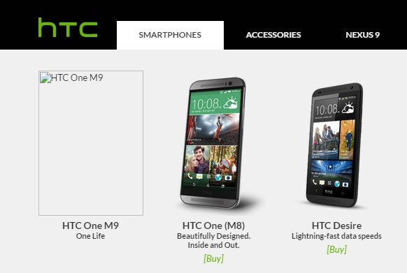 Kurzfristig war das HTC M9 bereits gelistet