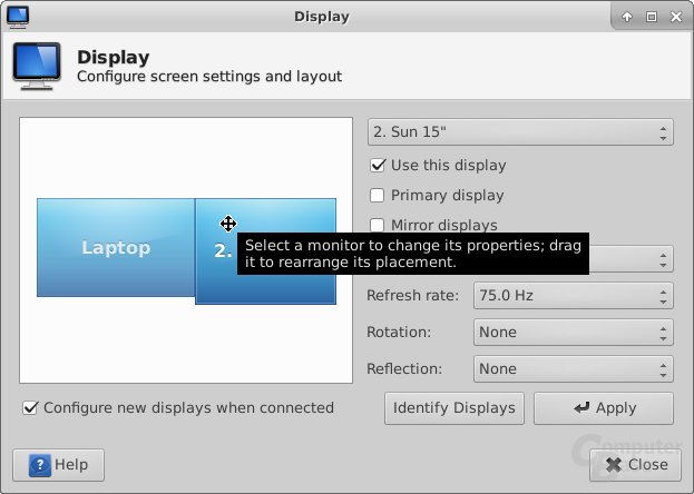 Xfce4 Display Settings