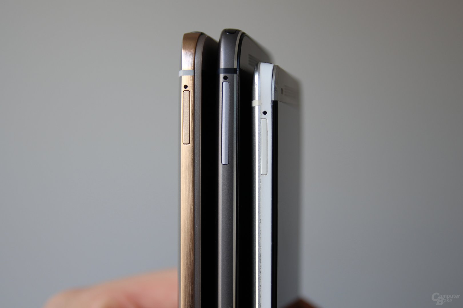 v.l.n.r.: HTC One M9, One (M8) und One