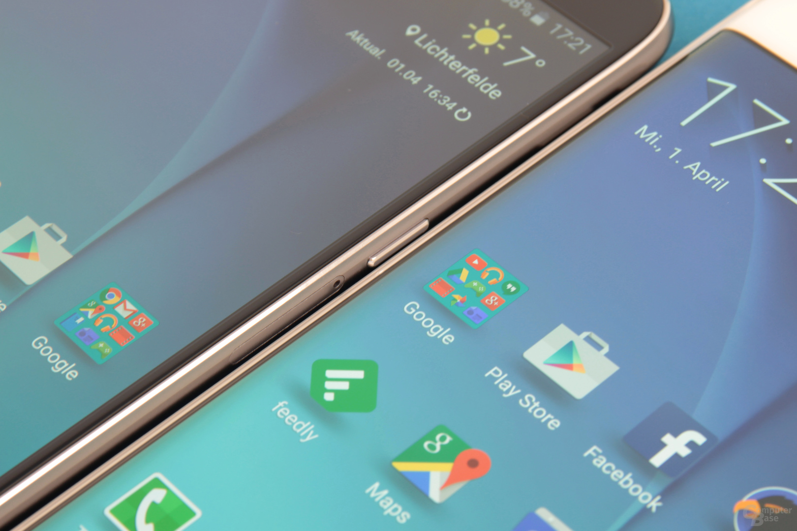 Galaxy S6 neben Galaxy S6 edge