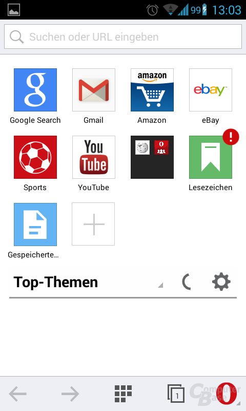 Opera Mini für Android (Version 8)
