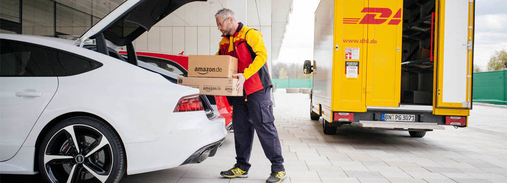 Amazon liefert in den Kofferraum des Kunden