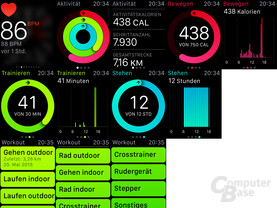 Apple Watch Sport – Aktivitätsübersicht