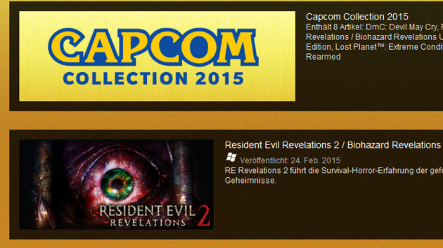 Steam: Spiele von Publisher Capcom am Wochenende mit Rabatt