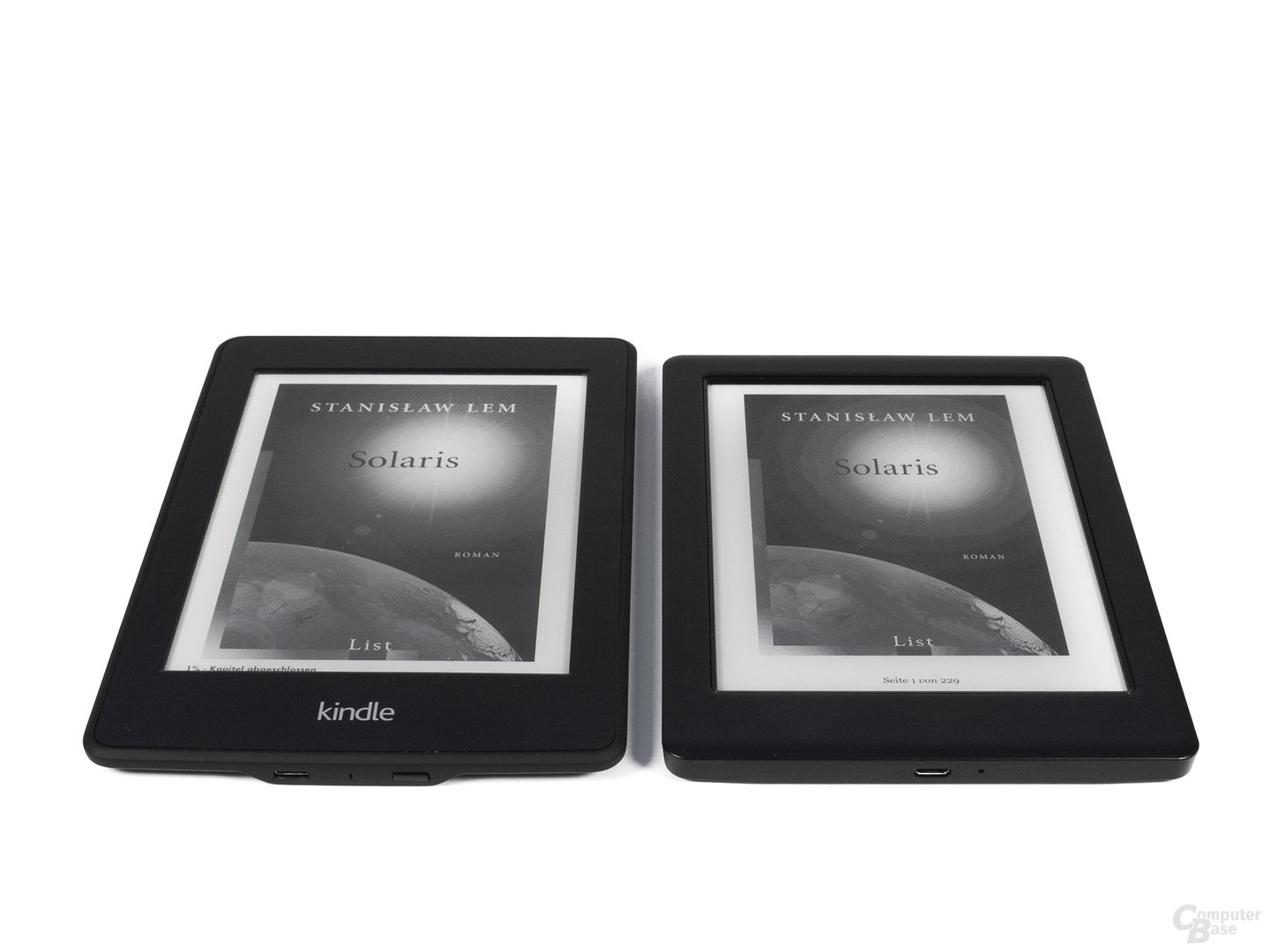 Größenvergleich Kindle Paperwhite vs. Kobo Glo HD