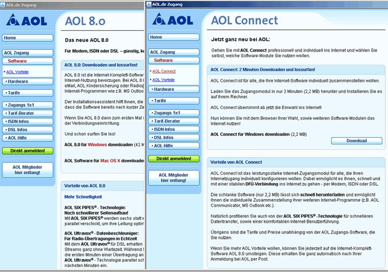 AOL Connect Homepage