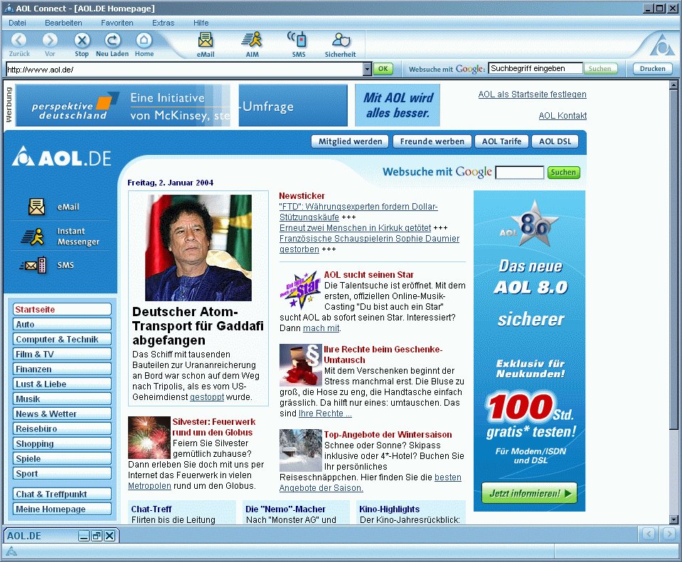 AOL Homepage