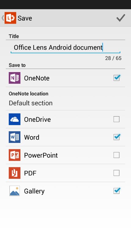 OneNote Location Picker in Microsoft Office Lens für Android