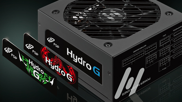 FSP Hydro G: Drei Netzteile mit austauschbaren Logos in drei Farben