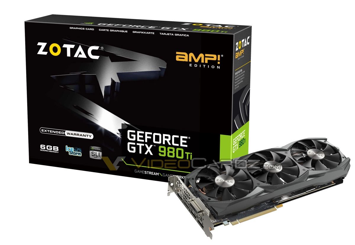 Zotac GeForce GTX 980 Ti AMP! – leicht angehobene Taktraten der GPU auf der Referenzplatine