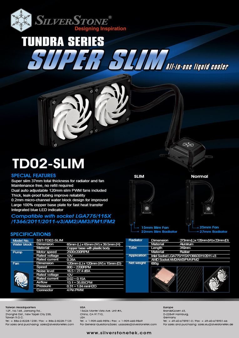 Silverstone Tundra TD02-Slim