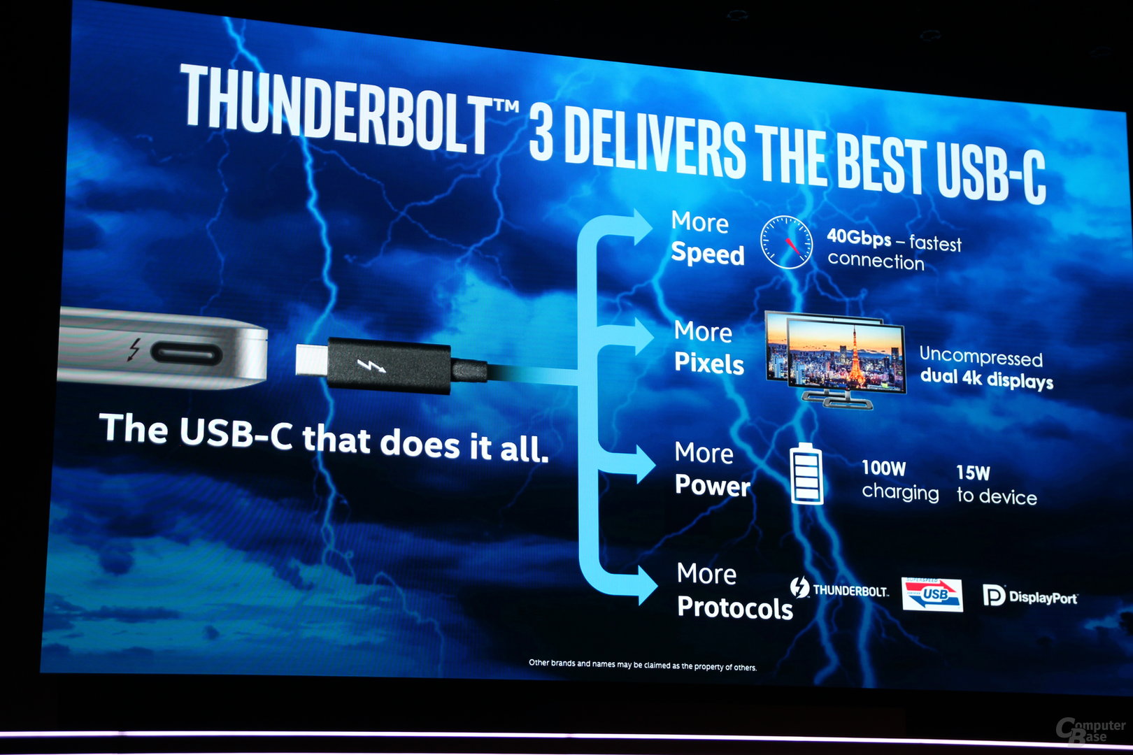 Thunderbolt 3 goes USB Typ C