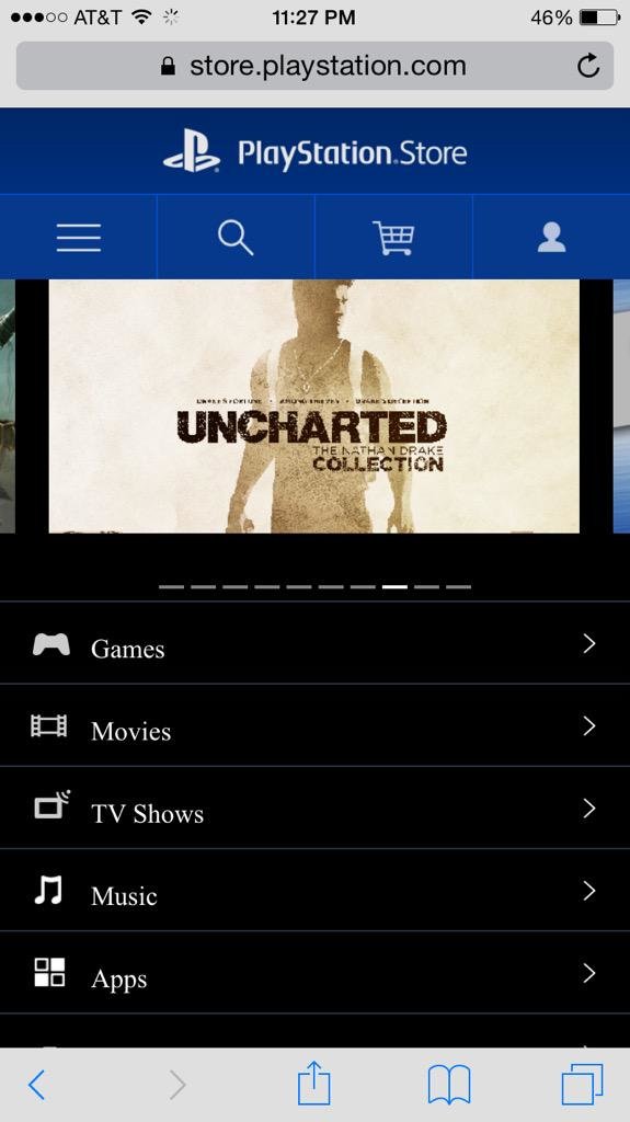 Ein Banner in Sonys Webshop verrät die „Nathan Drake Collection“