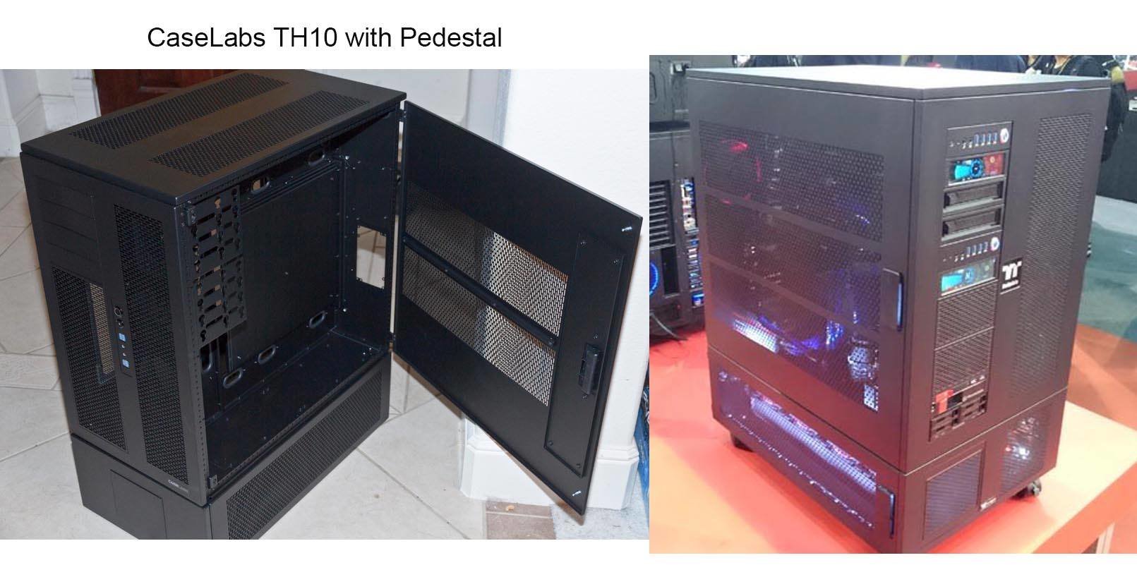 Caselabs TH10 (links) und Thermaltake WP200 (rechts)