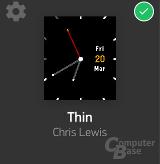 Watchface „Thin by Chris Lewis“