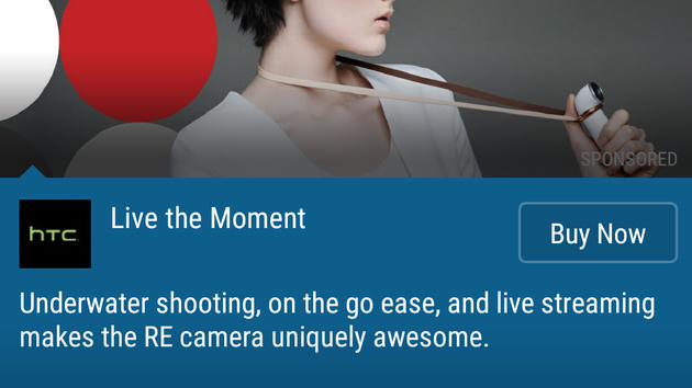 Native Advertising: News-App HTC BlinkFeed ab sofort mit Werbung