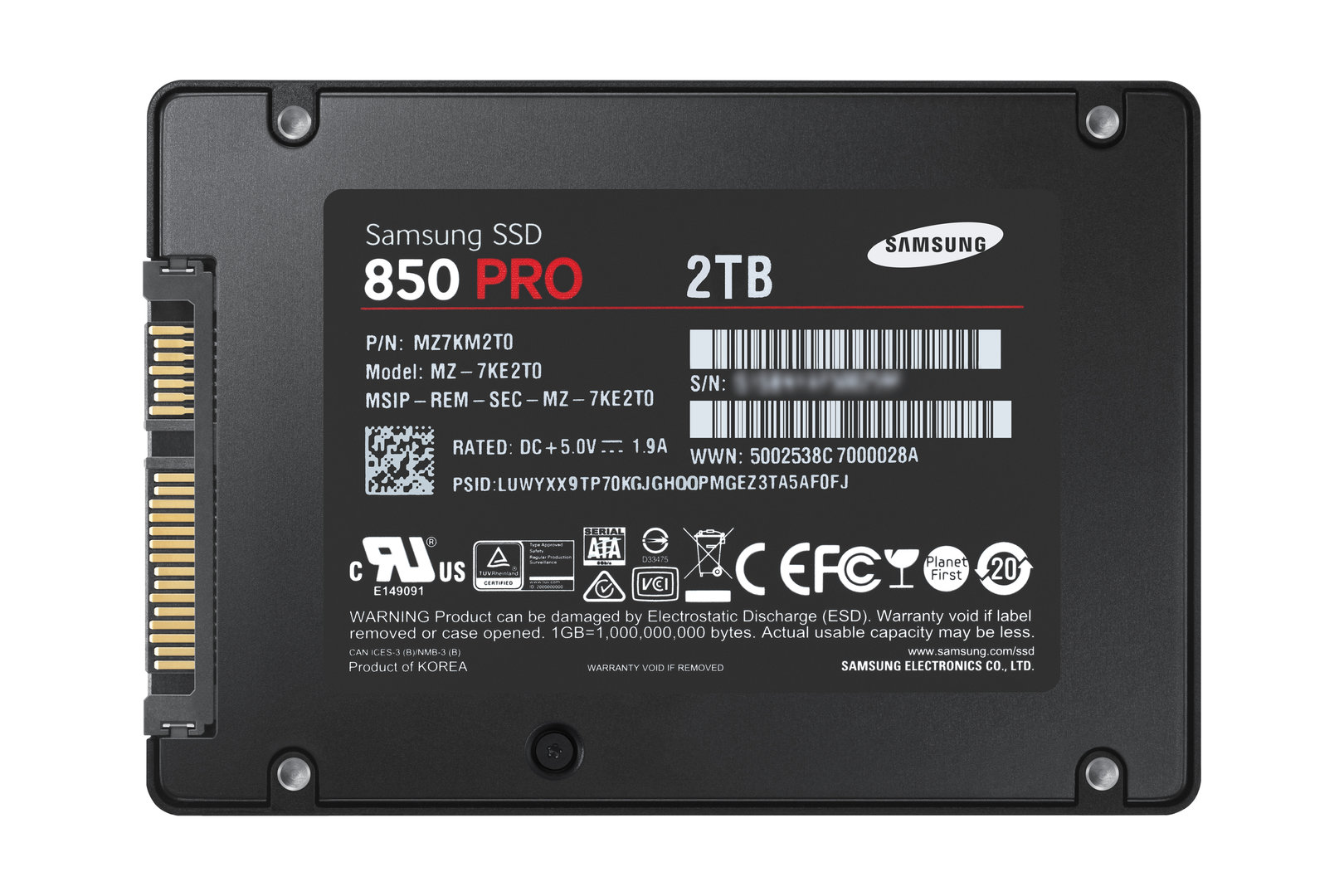 Samsung SSD 850 Pro 2 TB