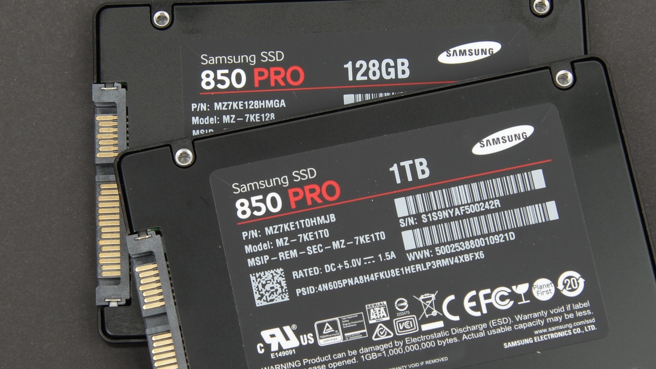 Samsung: SSD 850 Evo und 850 Pro mit 2 Terabyte gelistet