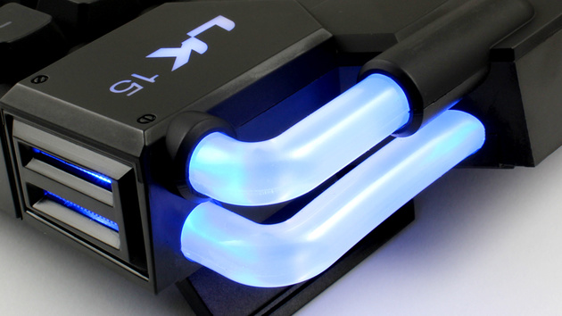 Gaming-Tastatur: Lioncast K15 mit Rubberdomes und Tunnelbeleuchtung