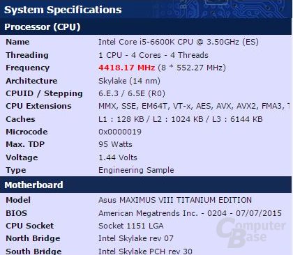 Asus zeigt BCLK von 552 MHz mit Skylake