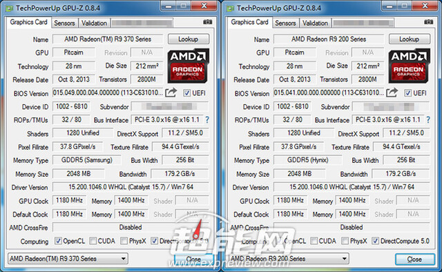 GPU-Z meldet Radeon R9 370X