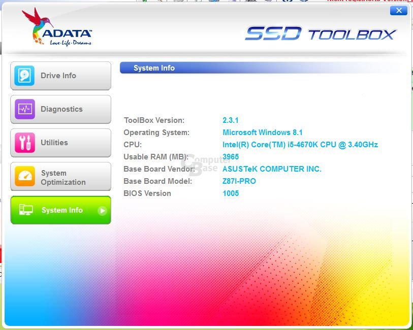 Adata SSD Toolbox