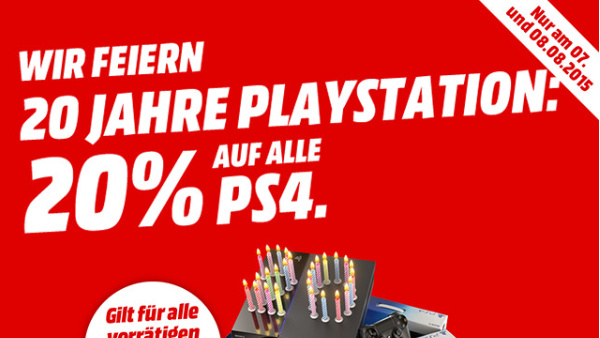 PlayStation 4: 20 Prozent Rabatt auf Konsole und Bundles
