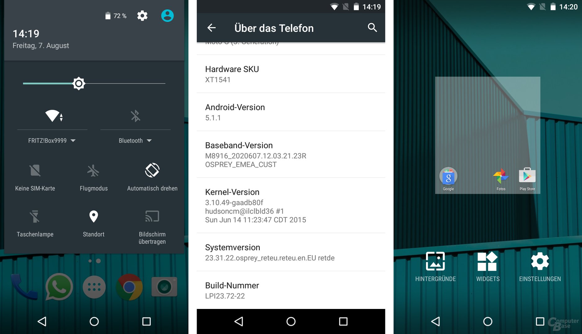 Unverbasteltes Android 5.1.1