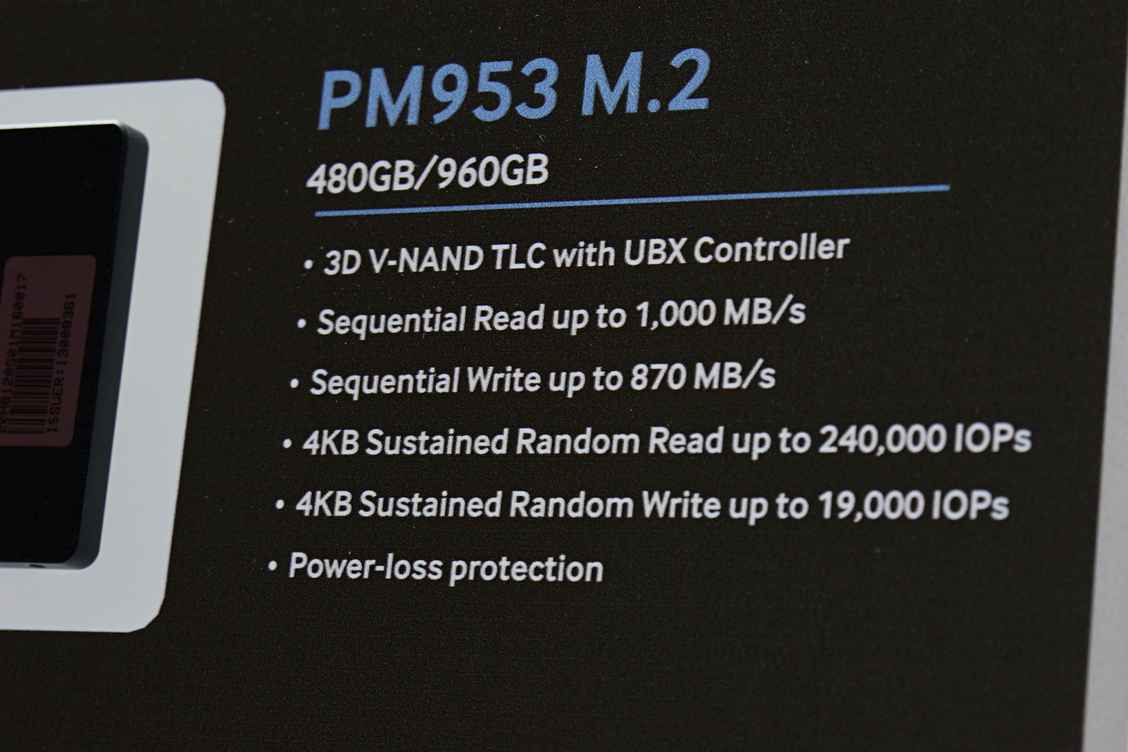 Samsung PM953 als M.2-Modul