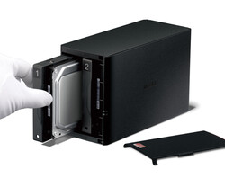Buffalo LinkStation 520D – zwei Festplatteneinschübe für bis zu 8 Terabyte