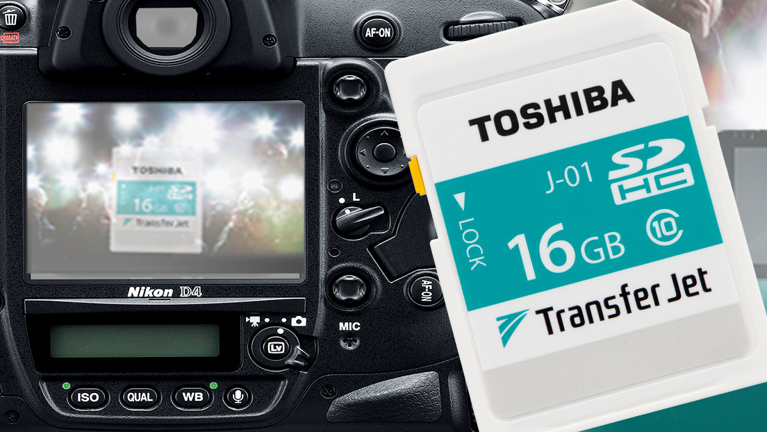 Toshiba TransferJet: 16-GB-SDHC-Karte mit Nahbereichskommunikation