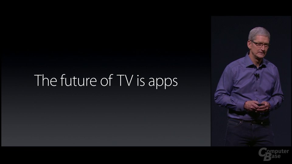 Apple TV mit Apps und Siri