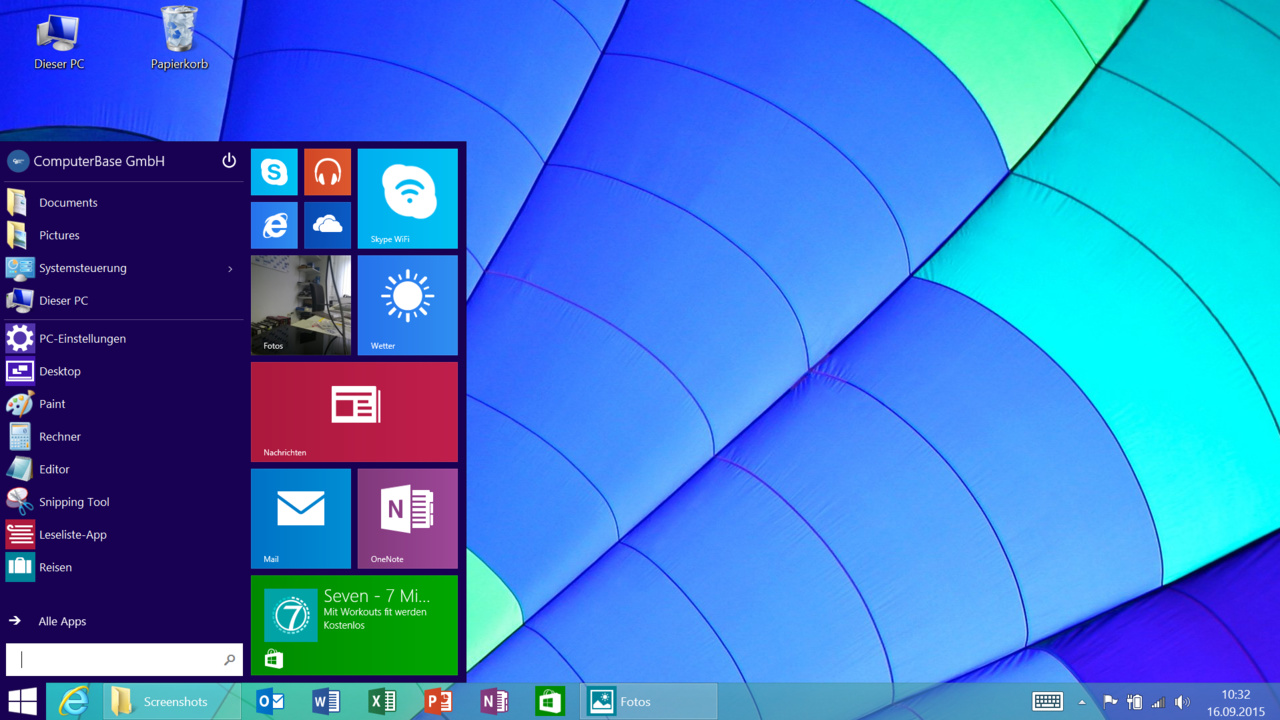Update KB3033055: Windows RT erhält fast das Startmenü aus Windows 10