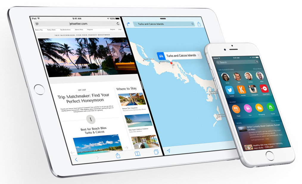 iOS 9 auf dem iPad Air 2 und iPhone 6