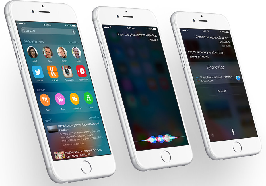 Suche und Siri in iOS 9
