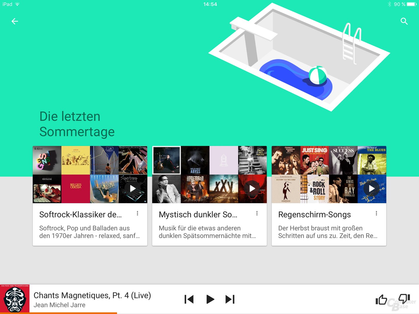 Google Play Music auf dem iPad