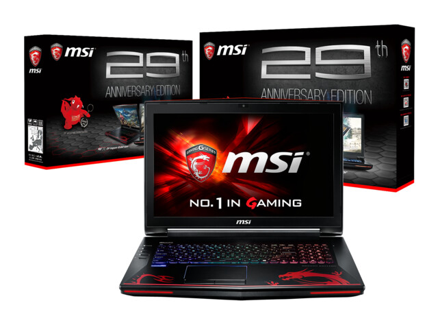 MSI GT72S Dominator Pro G Special Edition – Gaming-Notebook in der "29th Anniversary Edition" erscheint mit Skylake-CPU und GeForce GTX 980 Ende Oktober für 3.799 Euro