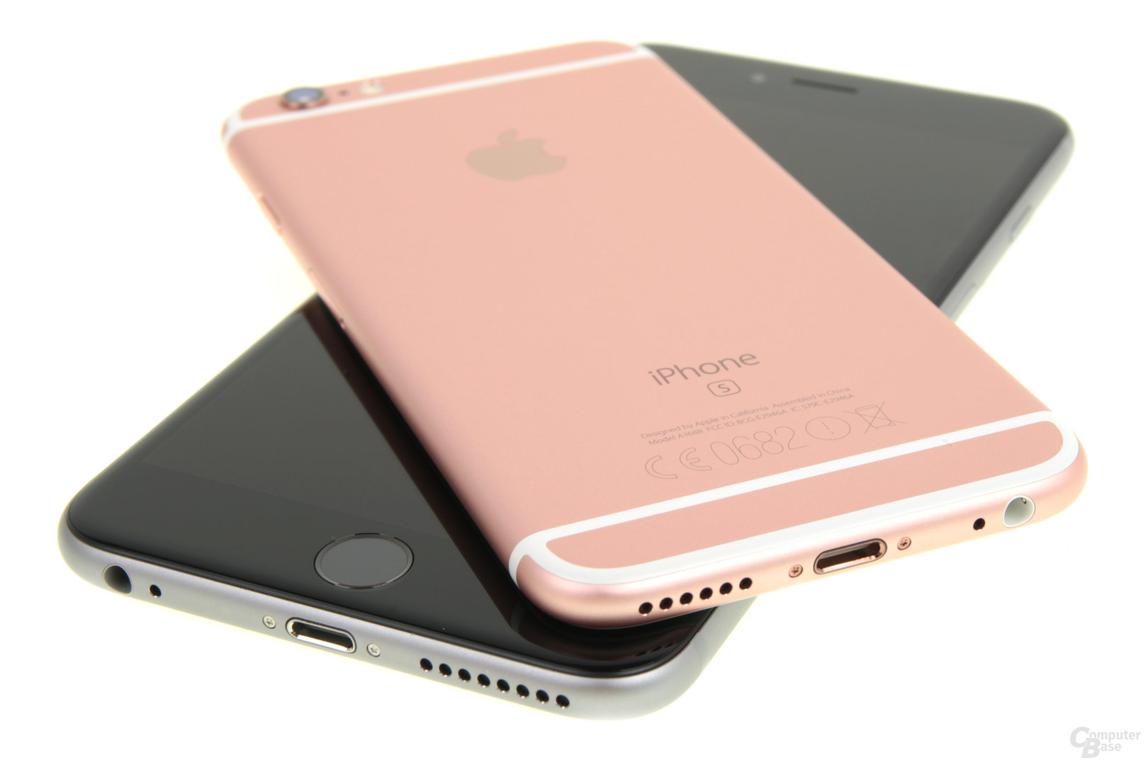 Apple iPhone 6s Roségold auf iPhone 6s Plus