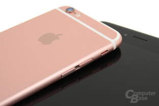 Apple iPhone 6s Roségold auf iPhone 6s Plus