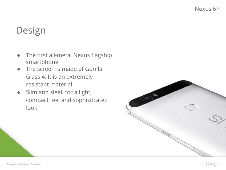 Angebliche Präsentationsfolien des neuen Nexus 6
