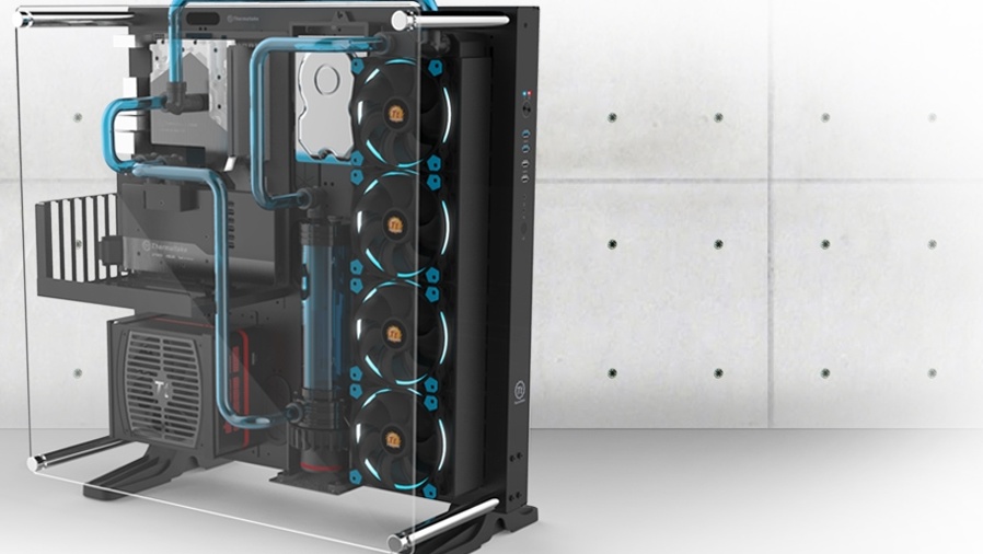Thermaltake Core P5: Modulares Wandgehäuse „für Erfinder“ mit 3D-Drucker