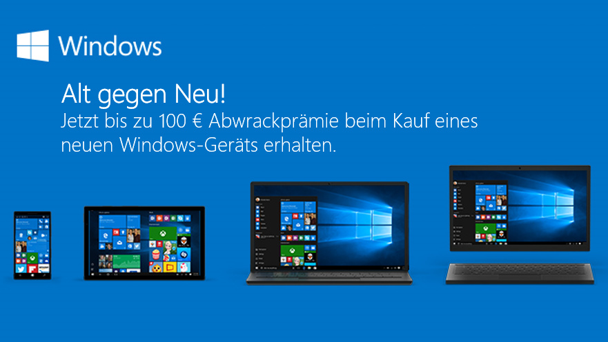 Windows 10: Microsoft lockt ab 6. Oktober mit „Abwrackprämie“