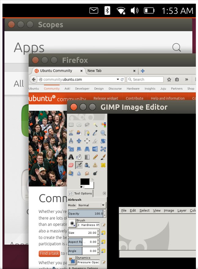 Firefox und GIMP auf Nexus 4