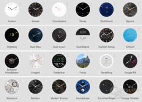 Watchfaces der Huawei Watch Nr. 1