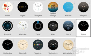 Watchfaces der Motorola Moto 360 2nd Gen